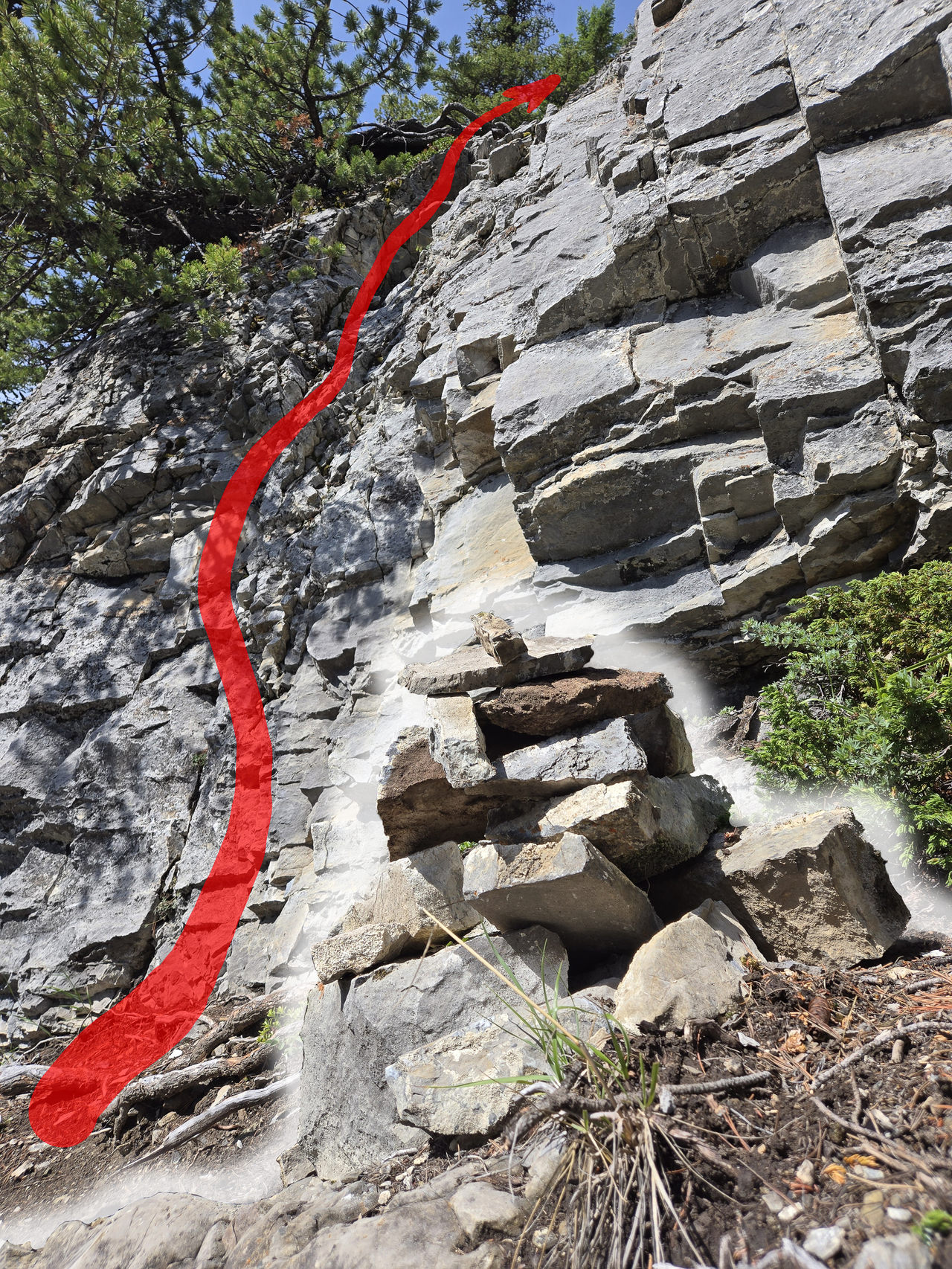 45 hike fr trailhead