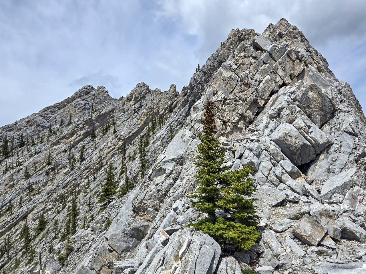 arete section of crux