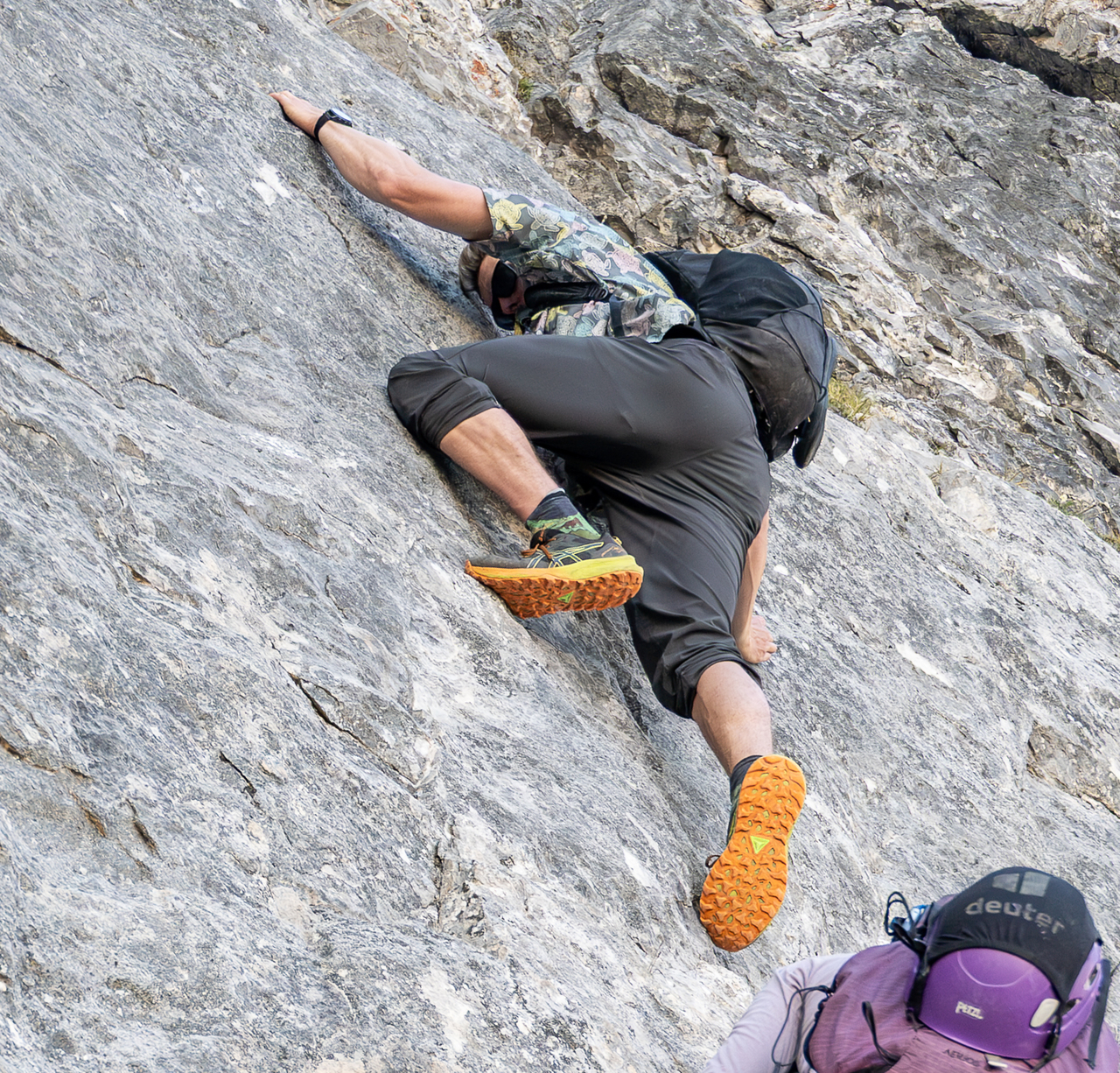 Steve crushing the slab