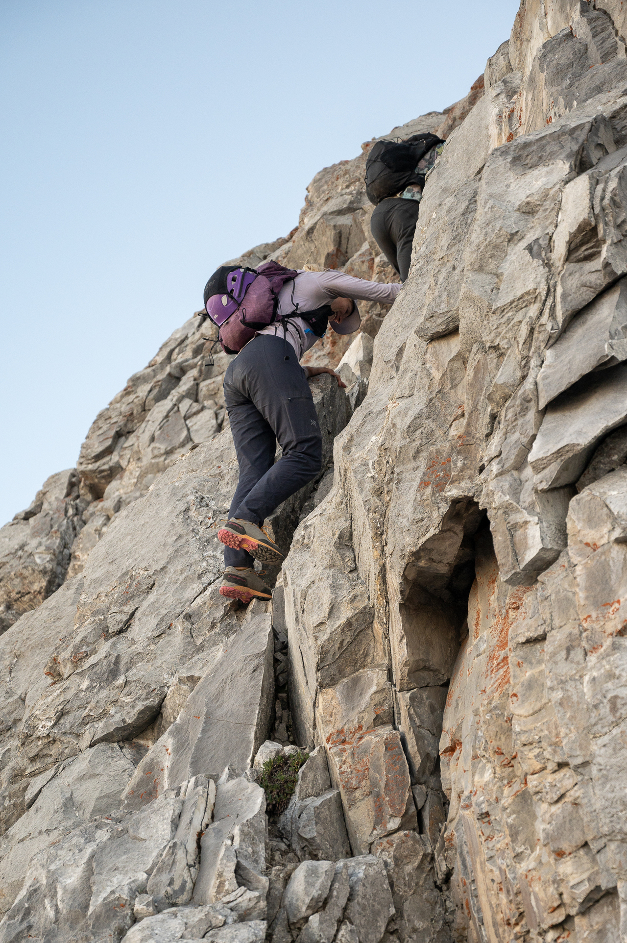 Steve & Megan on the last rock wall