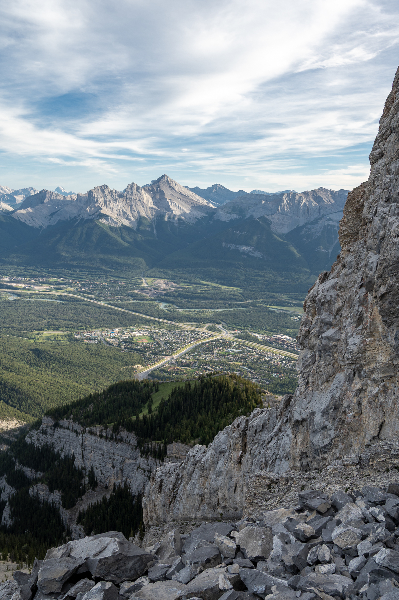 3S & Canmore from the last rock wall